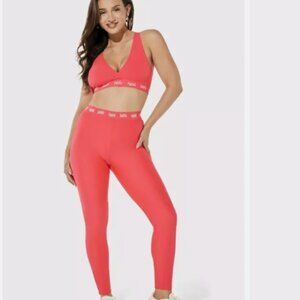 Yitty with Fabletics Pink Smoothing High Waist  Leggings, Size XL
